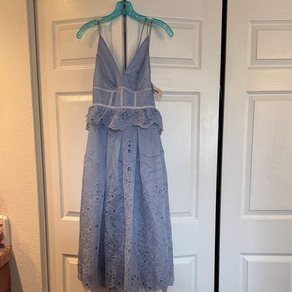 ASOS Dresses & Skirts - ASOS Sky Blue Lace Formal Dress